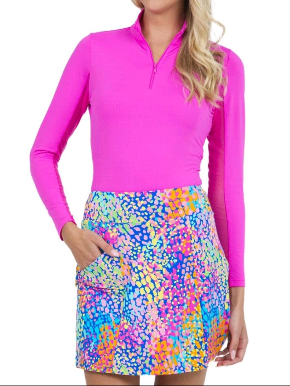 Ibkul Camille Print Golf Skort Size Large